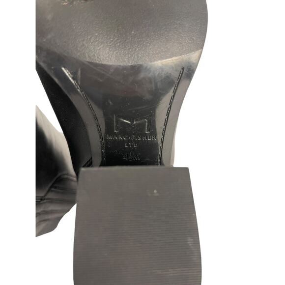 Marc Fisher LTD Women's OSHAY Pointed Toe Black Leather Bootie Size: 4.5M NWOB - Picture 4 of 9